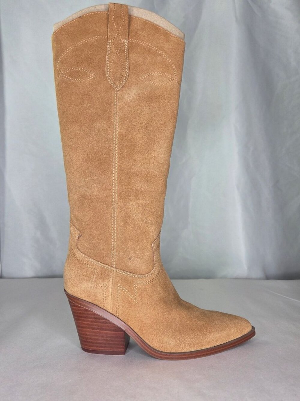 Nine West Smash Stacked Block Heel Cowboy Boots, Size: 6.5 M - Picture 1 of 7